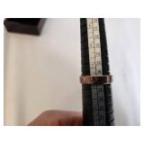 Vintage Sterling Silver Ring with Oval Crystal Stone - Size 10