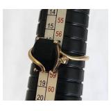 Gold Ring with Dark Stone