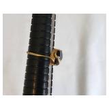 Gold Ring with Dark Stone