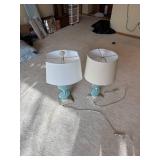 Pair of Vintage Seashell Table Lamps with Shades