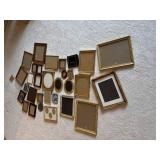 Collection of 30 Vintage and Modern Picture Frames in Various Styles