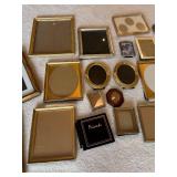 Collection of 30 Vintage and Modern Picture Frames in Various Styles