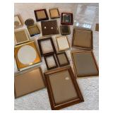 Collection of 30 Vintage and Modern Picture Frames in Various Styles