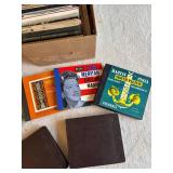 Collection of Vintage Vinyl Records and Music Books