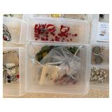 Craft and Jewelry Making Kit with Craft Storage Boxes and Assorted Jewelry Components