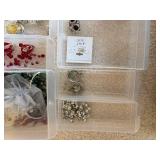 Craft and Jewelry Making Kit with Craft Storage Boxes and Assorted Jewelry Components