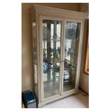 Tall Glass Display Cabinet with Interior Lighting