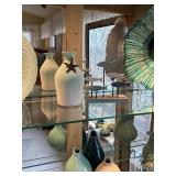 Collection of Decorative Glass Plates, Vases, and Sculptural Pieces