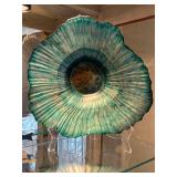 Collection of Decorative Glass Plates, Vases, and Sculptural Pieces