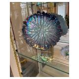 Collection of Decorative Art Glass Including Plates and Shells