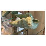 Collection of Decorative Art Glass Including Plates and Shells