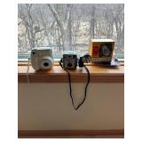 Vintage Polaroid and Kodak Camera Set with Accessories