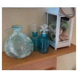 Collection of Decorative Glass and Candle Holders