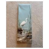 Collection of 2 Nature-Themed Paintings Featuring Herons