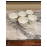 Set of 10 Fine Bone China Tea Cups and Accessories by Shelley, England