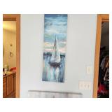 Set of 2 Nautical Sailboat Paintings
