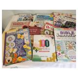 Collection of 10 Quilting and Bible Journaling Books and Magazines