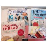 Collection of 10 Quilting and Bible Journaling Books and Magazines