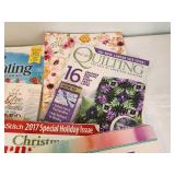 Collection of 10 Quilting and Bible Journaling Books and Magazines