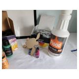 Crafting Supplies Collection with Paints and Accessories