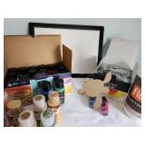 Crafting Supplies Collection with Paints and Accessories