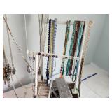 Assorted Collection of Necklaces and Bracelets with Jewelry Organizer