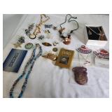Collection of Assorted Jewelry and Brooches with Boxed Sets