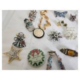 Collection of Assorted Jewelry and Brooches with Boxed Sets