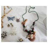 Collection of Assorted Jewelry and Brooches with Boxed Sets