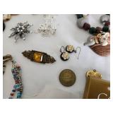 Collection of Assorted Jewelry and Brooches with Boxed Sets