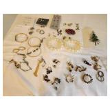 Assorted Collection of Fashion Jewelry and Earrings