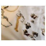 Assorted Collection of Fashion Jewelry and Earrings