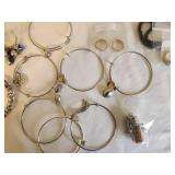 Assorted Jewelry Collection with Watches, Bracelets, and Earrings
