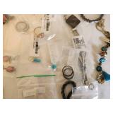 Assorted Jewelry Collection with Watches, Bracelets, and Earrings