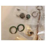 Assorted Jewelry Collection with Watches, Bracelets, and Earrings