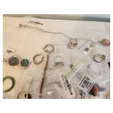 Assorted Jewelry Collection with Watches, Bracelets, and Earrings
