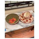 Autumn Leaf Design Dinnerware Set - 28 Pieces
