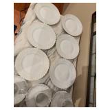 Porcelain Dinnerware Set by Porsgrund Norway - 6 Cups, Saucers, and Plates