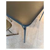 Folding Card Table with 3 Metal Chairs Set