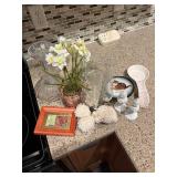 Assorted Home Decor Items Including Vases and Figurines