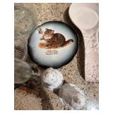 Assorted Home Decor Items Including Vases and Figurines