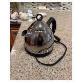Stainless Steel Electric Kettle with Black Handle