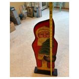 Hand-Painted Wooden Santa Claus Standee