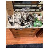 Assorted Extension Cords and Star Decorative Lights