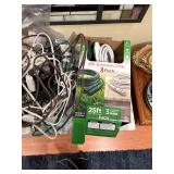 Assorted Extension Cords and Star Decorative Lights