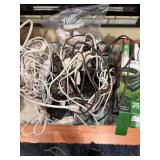 Assorted Extension Cords and Star Decorative Lights