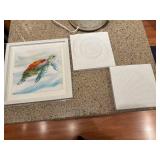 Set of 3 Decorative Wall Art Frames with Sea and Nautical Themes