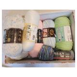 Decorative Box with Assorted Yarn Collection