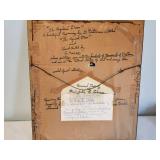 Framed Hand-Painted Engraving by G. Morland with Provenance