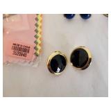 Set of 9 Pairs of Vintage Earrings with Various Designs